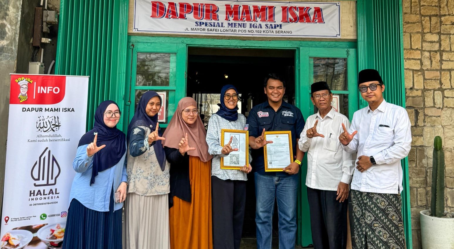 Perkuat Komitmen Kualitas dan Kepercayaan Pelanggan, Dapur Mami Iska Resmi Peroleh Sertifikat Halal